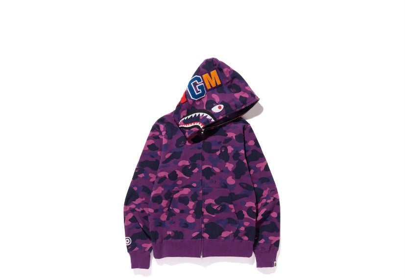 BAPE Color Camo Shark Full Zip Hoodie