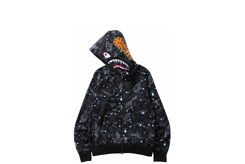 BAPE Space Camo Shark WGM Full Zip Hoodie