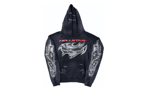 Hellstar Airbrushed Skull Hoodie