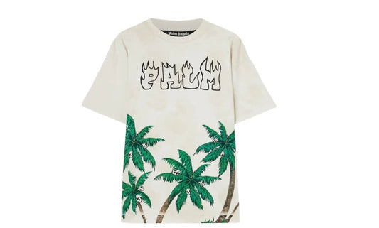 Palm Angels palms and skull Vintage Tee “White”