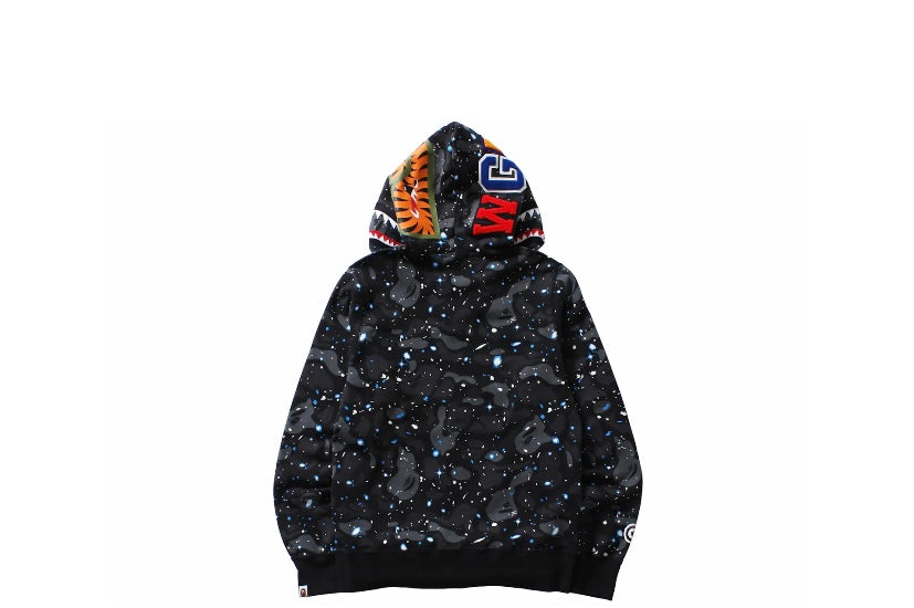 BAPE Space Camo Shark WGM Full Zip Hoodie